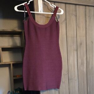 Marciano Deep Burgundy BodyCon Mini Dress